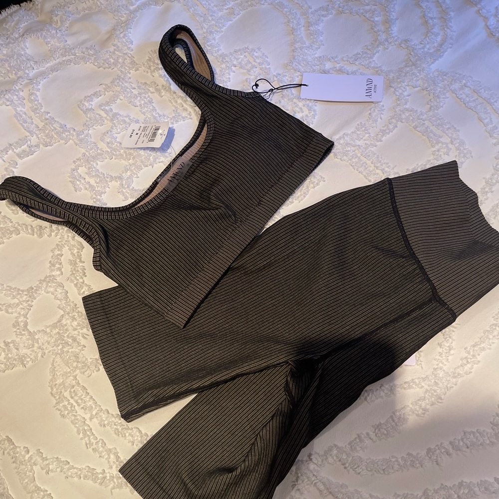 Biker short and bra set